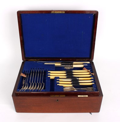 Lot 8 - A canteen of plated flatware, Walker & Hall,...