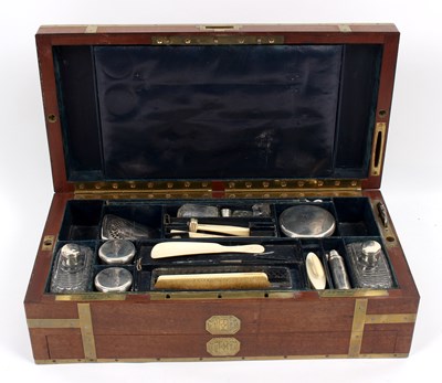 Lot 37 - A gentleman's George III mahogany and brass...