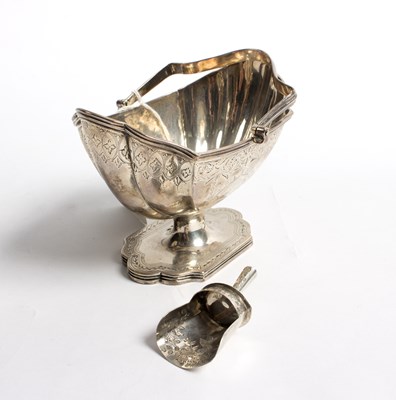 Lot 53 - A George III silver sugar basket, Charles...