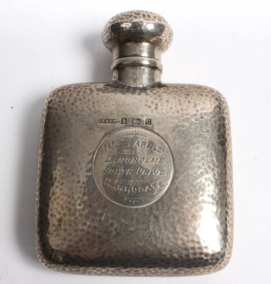 Lot 58 - A silver hip flask, Cornelius Desormeaux...