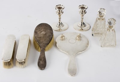 Lot 65 - A pair of dressing table candlesticks, WA,...