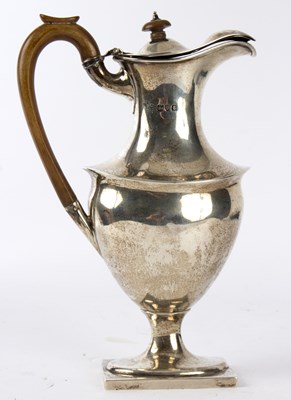 Lot 82 - A silver hot water ewer, Thomas Bradbury &...