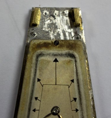 Lot 275 - A Cartier 'Egyptian' onyx and diamond lapel...