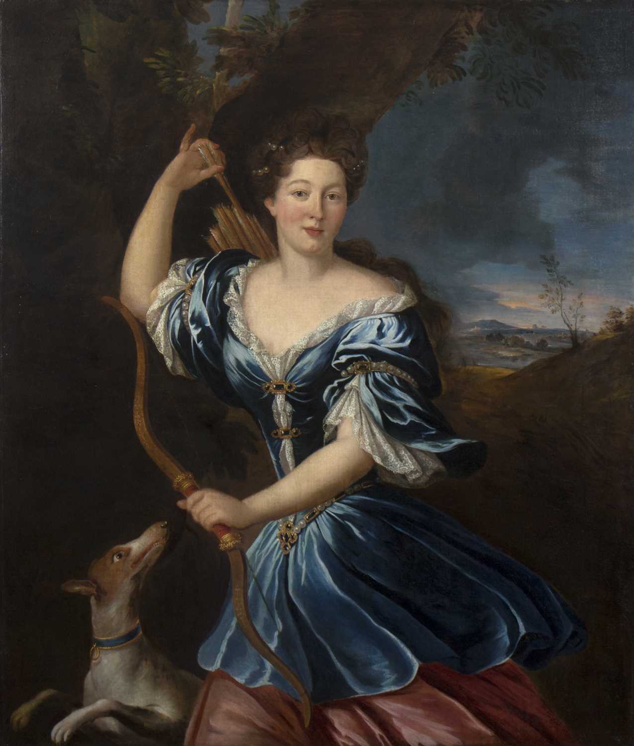 Lot 641 - 18th Century English School/Diana/oil on...