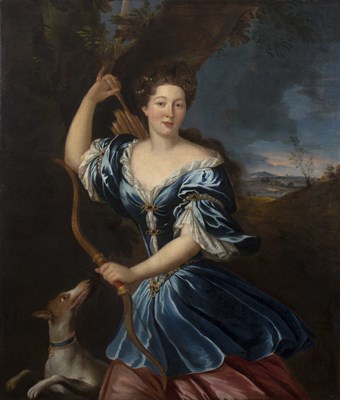 Lot 641 - 18th Century English School/Diana/oil on...