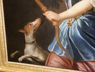 Lot 641 - 18th Century English School/Diana/oil on...