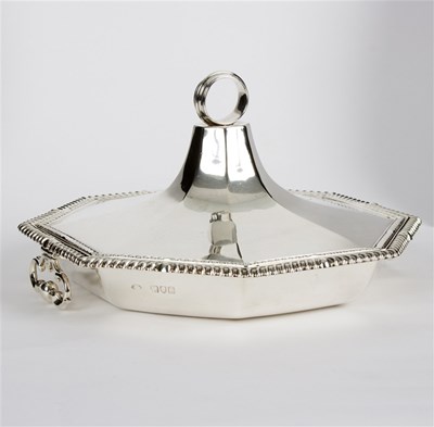Lot 2 - A silver entree dish, William Comyns, London...