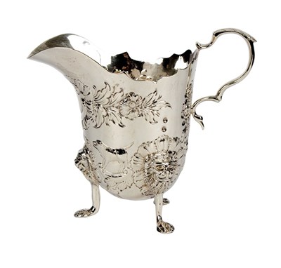 Lot 11 - An Irish silver cream jug, Weir & Sons, Dublin...