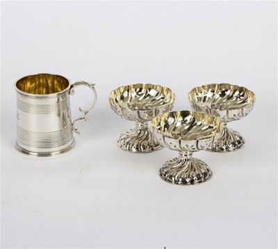Lot 21 - A William IV silver Christening mug, CF,...