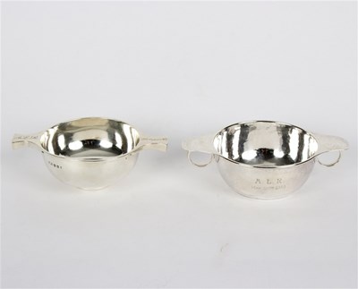 Lot 22 - A silver quaich, B&S, Edinburgh 1920, 15.5cm...