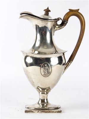 Lot 52 - A silver hot water ewer, Thomas Bradbury &...