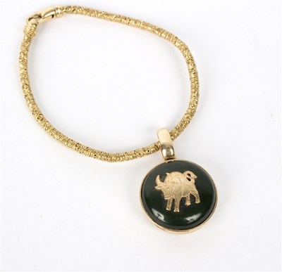 Lot 154 - An Italian 18ct gold bracelet, signed Ronco,...
