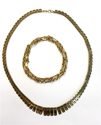 Lot 184 - Two 9ct gold necklaces, approximately 24gm