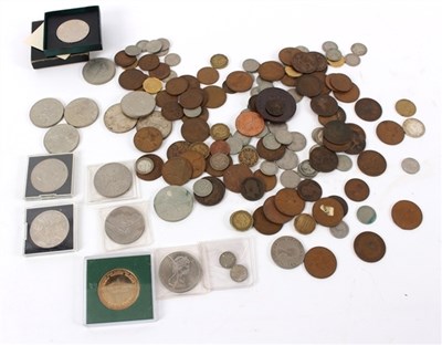 Lot 214 - An Edward VII bronze portrait medallion,...