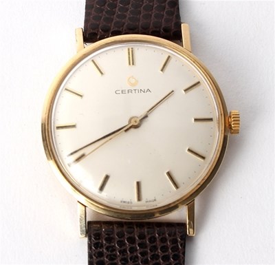 Lot 230 - A gentleman's 9ct gold cased Certina...