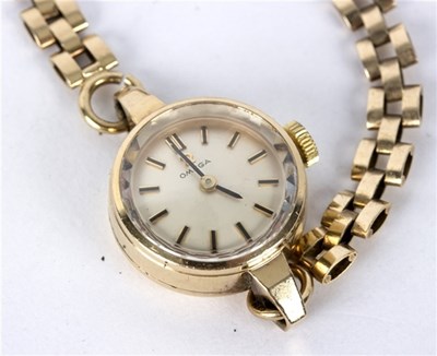 Lot 236 - A lady's Omega wristwatch, with 9ct gold...