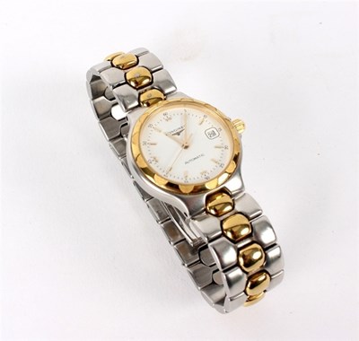 Lot 240 - A lady's Longines Conquest Automatic...