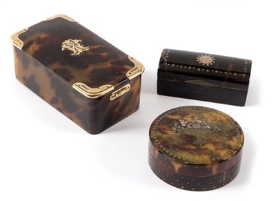 Lot 264 - A 19th Century faux tortoiseshell and pique...