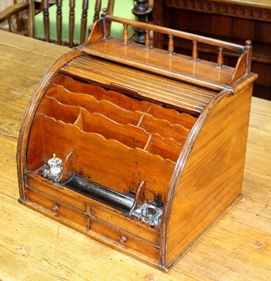 Lot 275 - A Victorian mahogany desk top stationery...