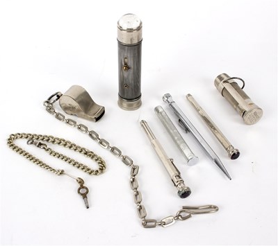 Lot 292 - A Great Central Railway whistle and chain, a...