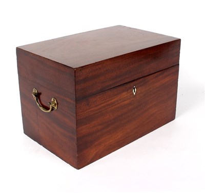 Lot 296 - A mid 19th Century mahogany decanter box,...