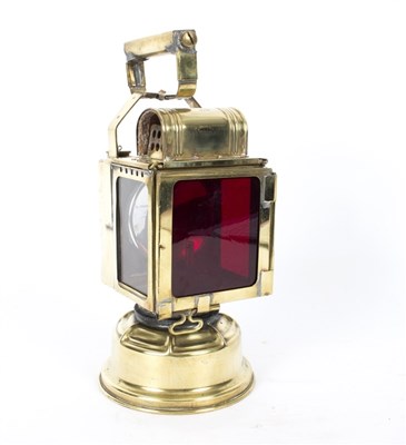 Lot 317 - A SNCF railway lantern by Dehail & Grenier,...