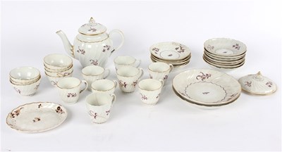 Lot 338 - A Worcester tea and coffee service, circa 1810,...