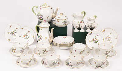 Lot 227 - A Herend Rothschild Birds pattern breakfast service