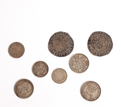 Lot 53 - An Elizabeth I sixpence 1571, a James I...