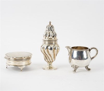 Lot 104 - A Victorian silver caster, WC, London 1891 of...