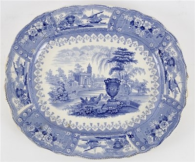 Lot 212 - A Dimmock meat plate printed with Morea...