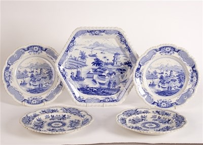 Lot 224 - A J& W Ridgway stone china India Temple...