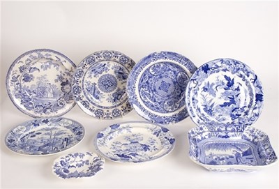 Lot 241 - A Spode Long Eliza pattern square tureen base,...