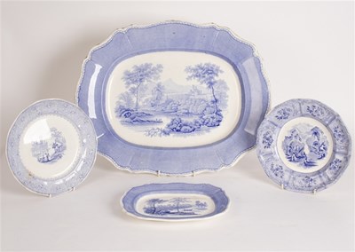 Lot 242 - A Davenport meat plate and small platter...