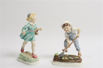 Lot 254 - A Royal Worcester figure Thursdays Child and...