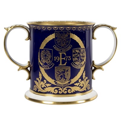 Lot 260 - A Spode cup commemorative of Great Britain's...