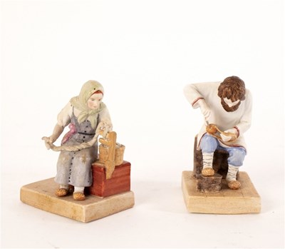 Lot 269 - A pair of Russian Gardner figures, the cobbler...