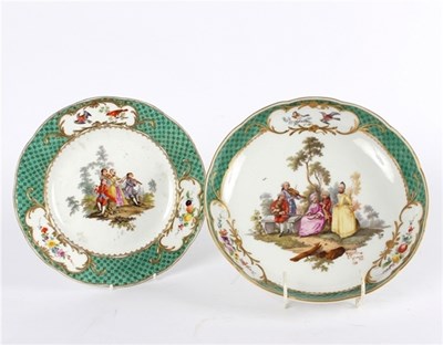 Lot 288 - A Meissen saucer shaped dish, circa 1760, with...