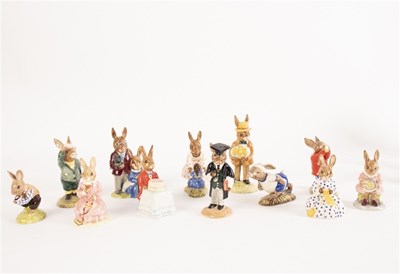 Lot 292 - A collection of twelve Royal Doulton Bunnykins...