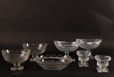 Lot 320 - A pair of 19th Century cut glass comports of...