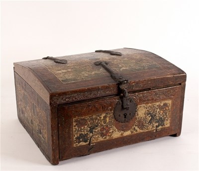 Lot 349 - A 19th Century Indian writing box, the cover...