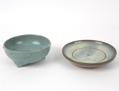 Lot 353 - A Chinese Ru-ware style crocus bowl, with...