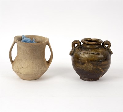 Lot 356 - A Qijia culture earthenware jar of plain...