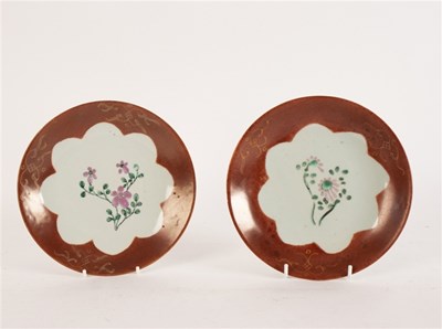 Lot 362 - Two mid 19th Century Straits ware plates,...