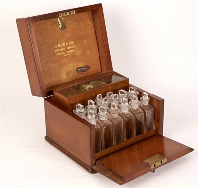 Lot 396 - A 19th Century mahogany apothecary box by S...