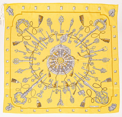 Lot 239 - A Hermès silk scarf