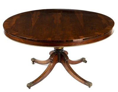 Lot 552 - A George IV rosewood and crossbanded circular...