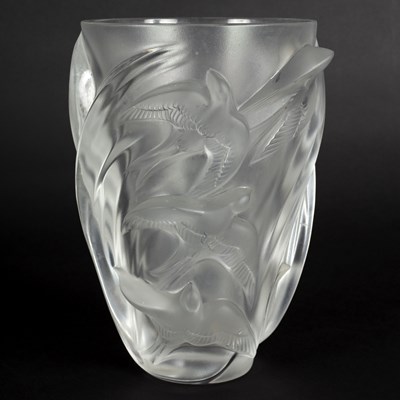 Lot 44 - Lalique Crystal, a 'Martinets' vase, designed...