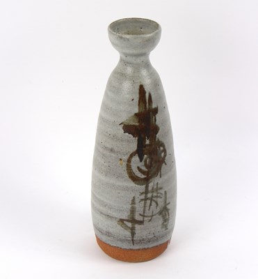 Lot 82 - Studio Pottery, a baluster stoneware vase of...
