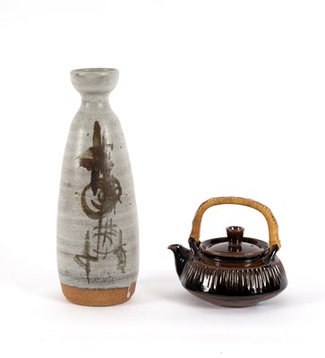 Lot 82 - Studio Pottery, a baluster stoneware vase of...